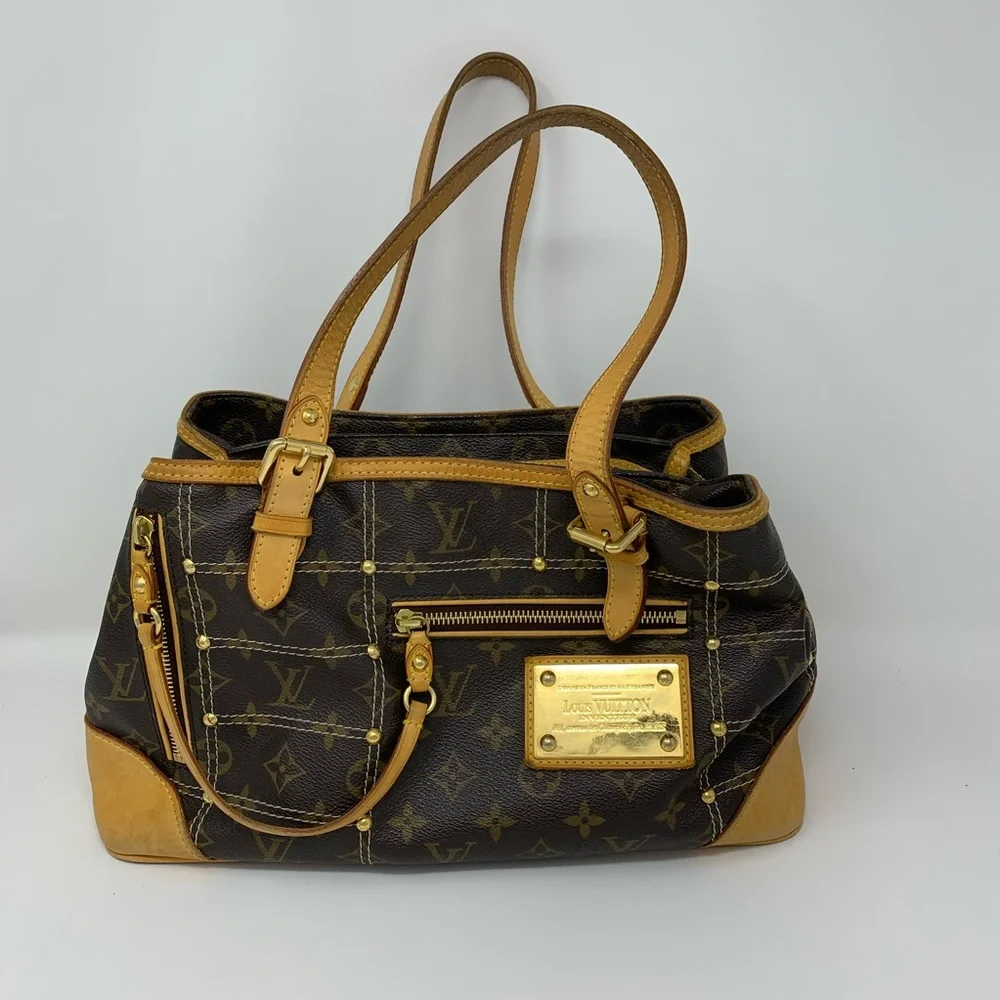 Authentic Louis Vuitton Rivet Shoulder Tote
